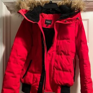 Express Mens bomber jacket / ski jacket size xs / Womens size small.